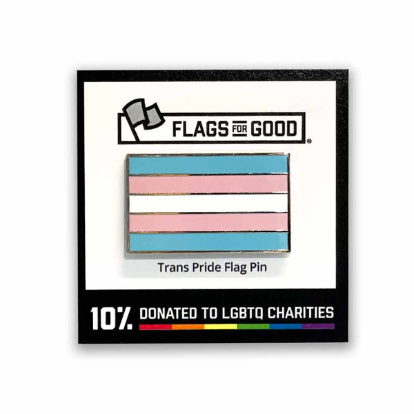 Transgender (Trans) Pride Flag Enamel Pin by Flags For Good