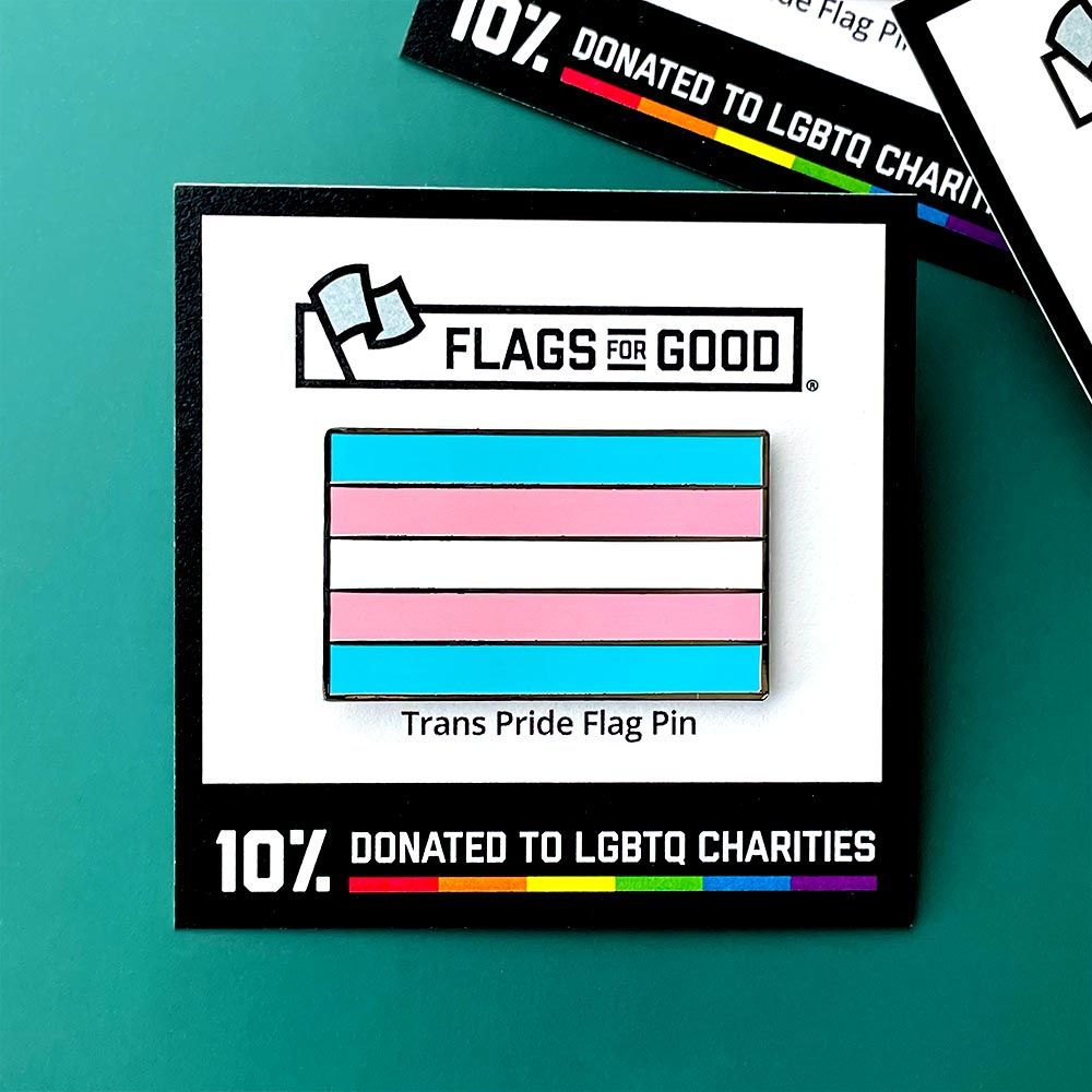Transgender (Trans) Pride Flag Enamel Pin by Flags For Good