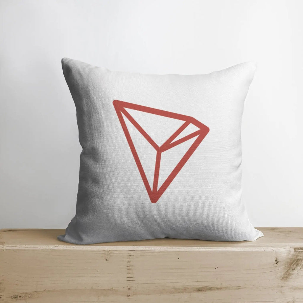 Tron Pillow | Double Sided | Tron Merch | Crypto Plush | Pillow Defi | Thow Pillows | Down Pillows | Crypto Pillows | Handmade in USA by UniikPillows