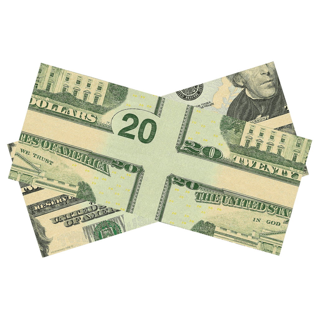 $20 Mis-Made Bills by Prop Money Inc