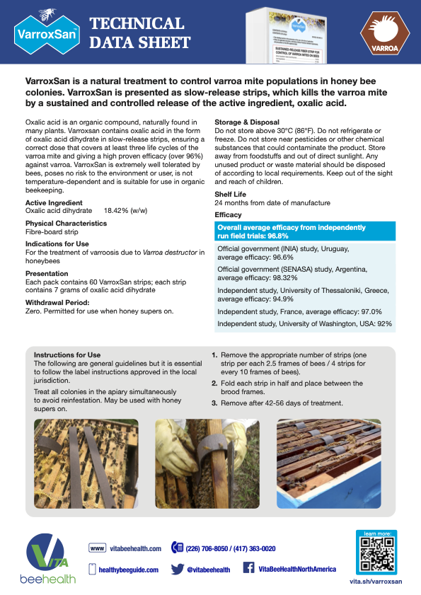 Varroxsan Oxalic Acid Strips