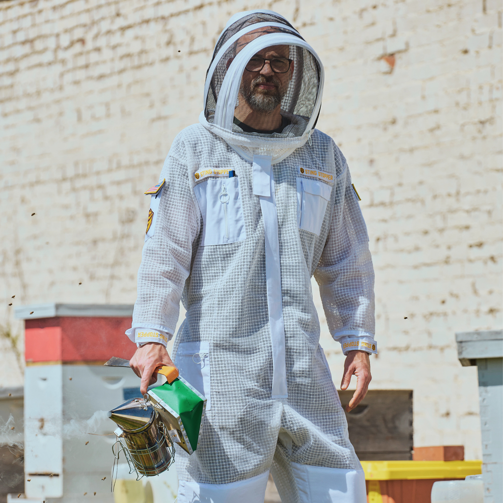 Sting Stopper Professional Ventilated Beekeeping Suit - Beekeeper White