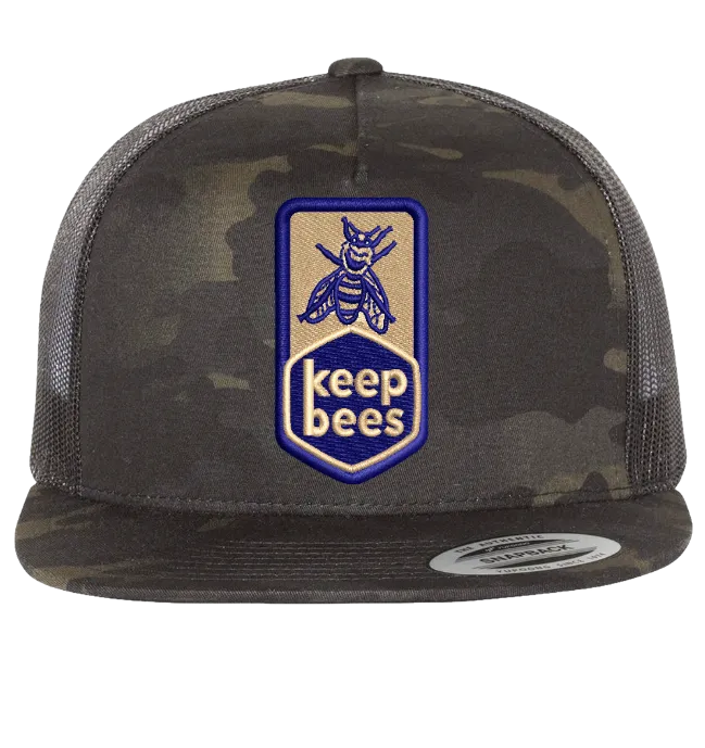 Woven Keep Bees Trucker Hat
