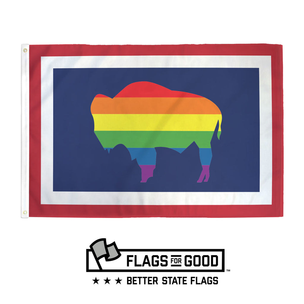Wyoming Pride Flag by Flags For Good