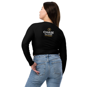Chase-ing Liberty long-sleeve crop top