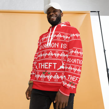 Ugly Christmas Sweater Taxation is Theft Hoodie