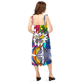 Mushmore Tie-strap midi dress