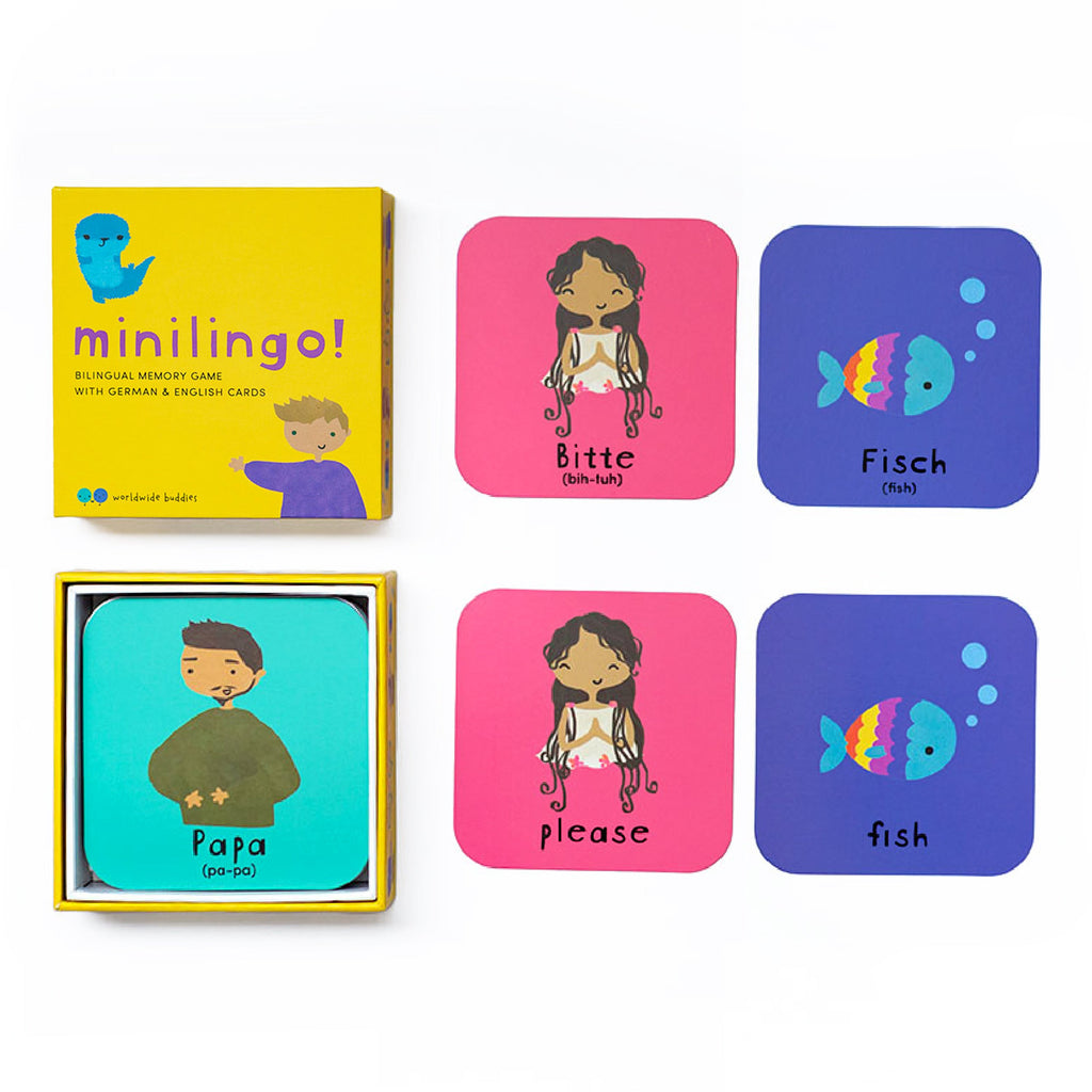 Minilingo, English/German Flashcards by Worldwide Buddies