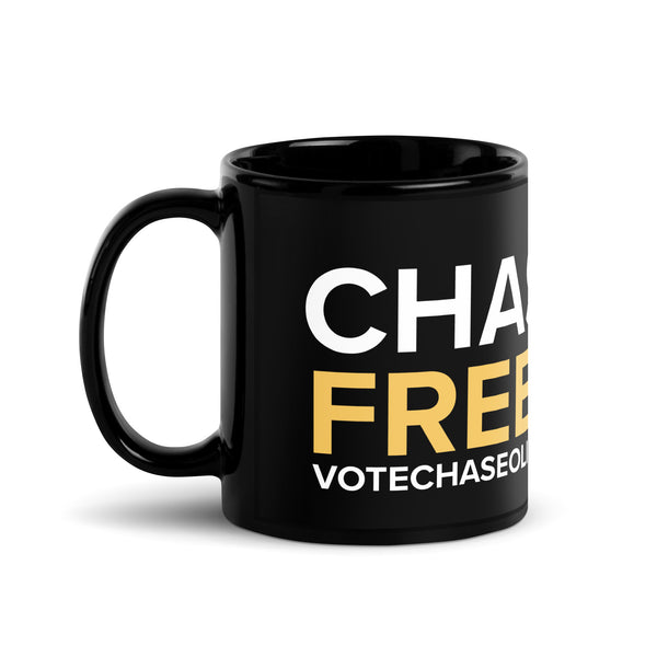 Chasing Freedom Black Glossy Mug