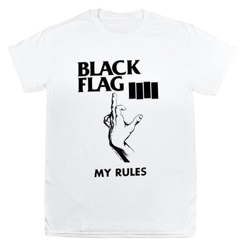 Black Flag Band T-shirt My Rules Art Wahoo Williams Tee SST Records