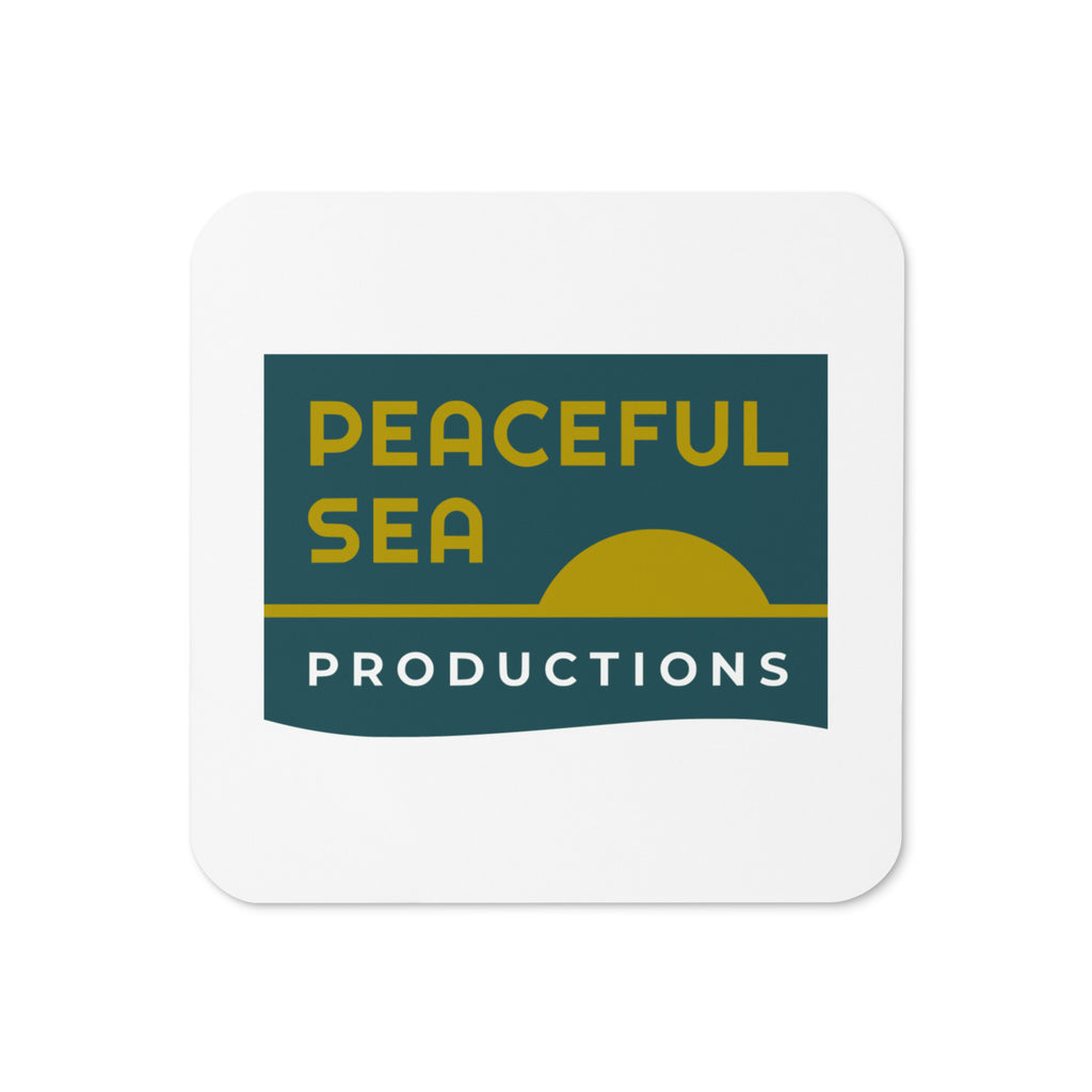 Peaceful Sea Cork-back Coaster