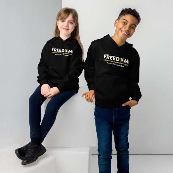 Fight for Freedom Libertarian Party of Georgia Kids fleece hoodie
