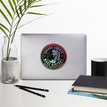 Make History Choose Liberty Holographic stickers