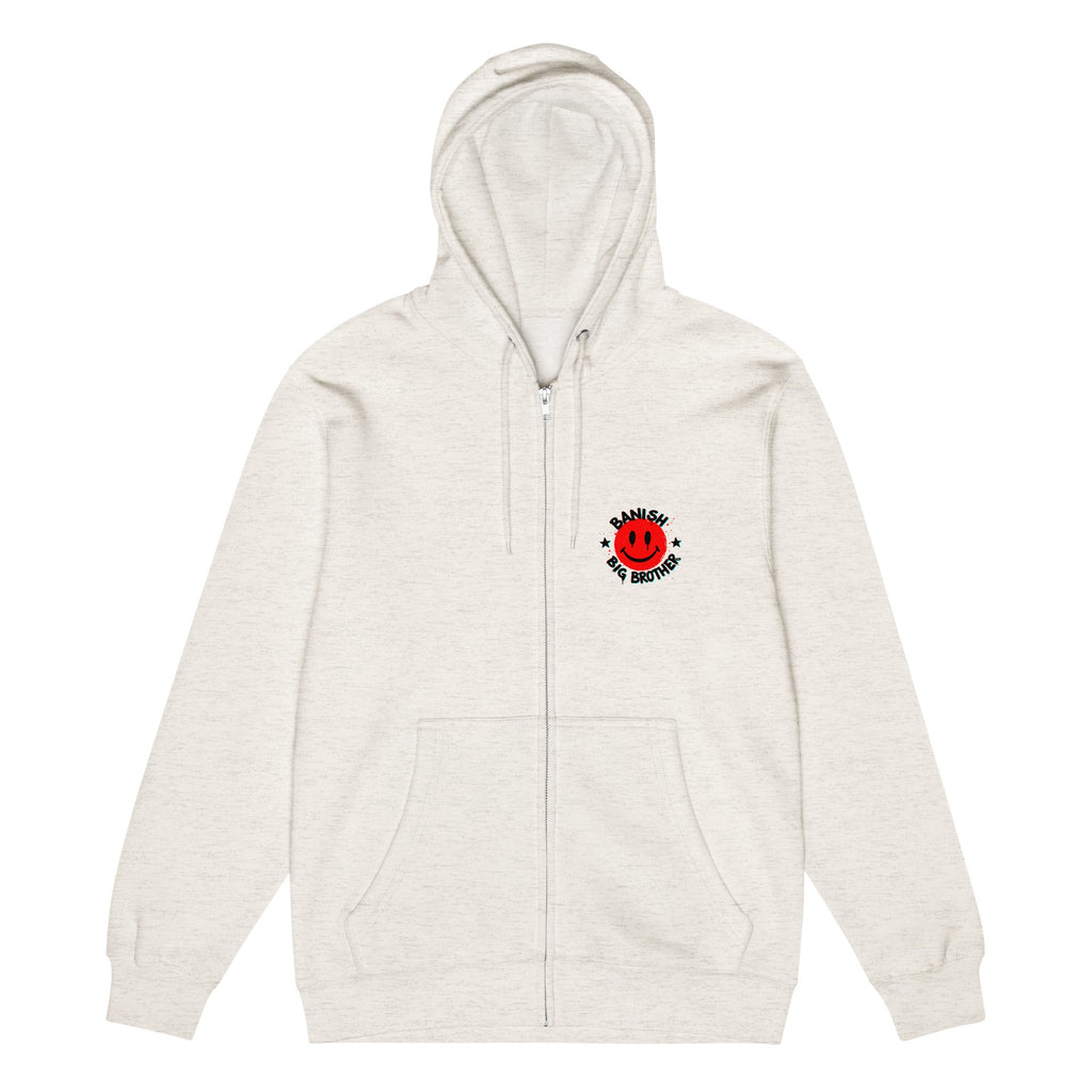 Sweet Smiley Zip-Up Hoodie (Light)