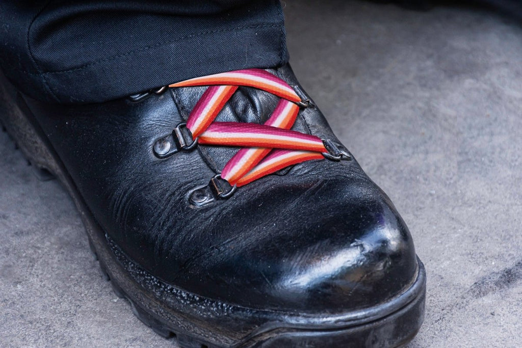 Lesbian Sunset Flag Shoelaces by Fundraising For A Cause