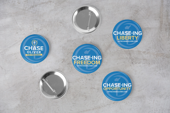 Chase Oliver for President Variety Pack Buttons 2.2'' - Proud Libertarian - Chase Oliver