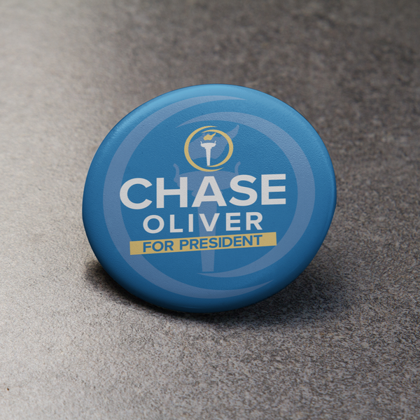 Chase Oliver for President Single Button