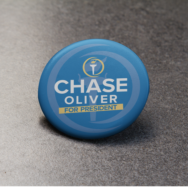 Chase Oliver for President Buttons large 2.2'' (5-pack)