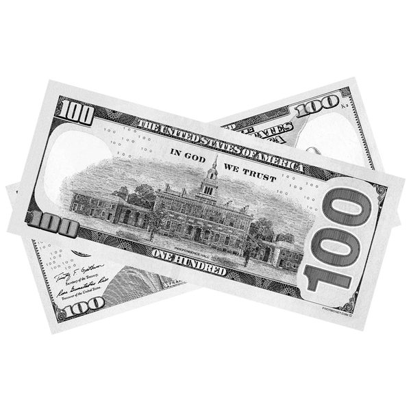 Gray Prop Money Bills