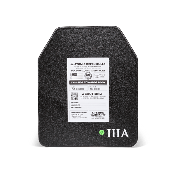 NIJ Level IIIA+ Body Armor Plates | ESAPI | Hard & Soft - Proud Libertarian - Atomic Defense