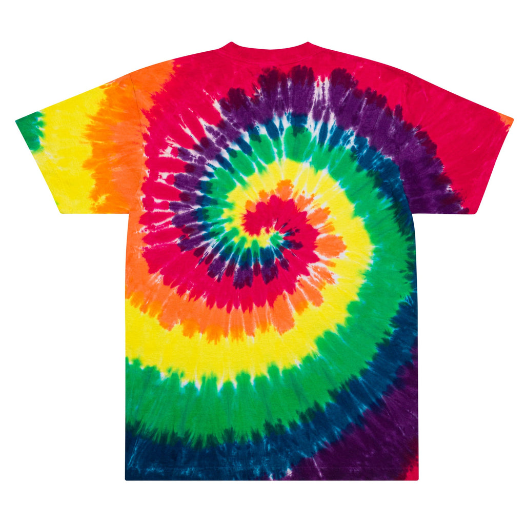 Mushmore Embroidered Oversized tie-dye t-shirt