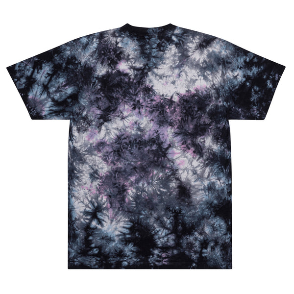 Mushmore Embroidered Oversized tie-dye t-shirt