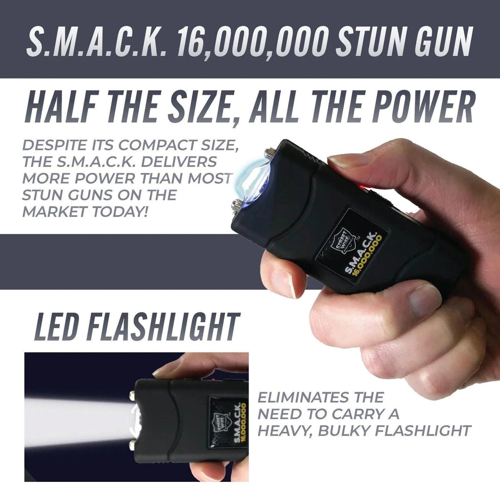 Pepper Spray and Stun Gun Self-Defense Keychain Set - Vibrant Pink