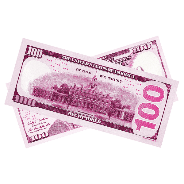 Pink Prop Money Bills