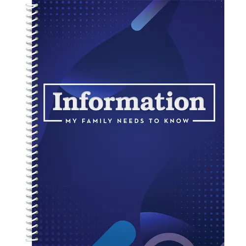Information My Family Needs to Know Organizer (Blue): Volume 2