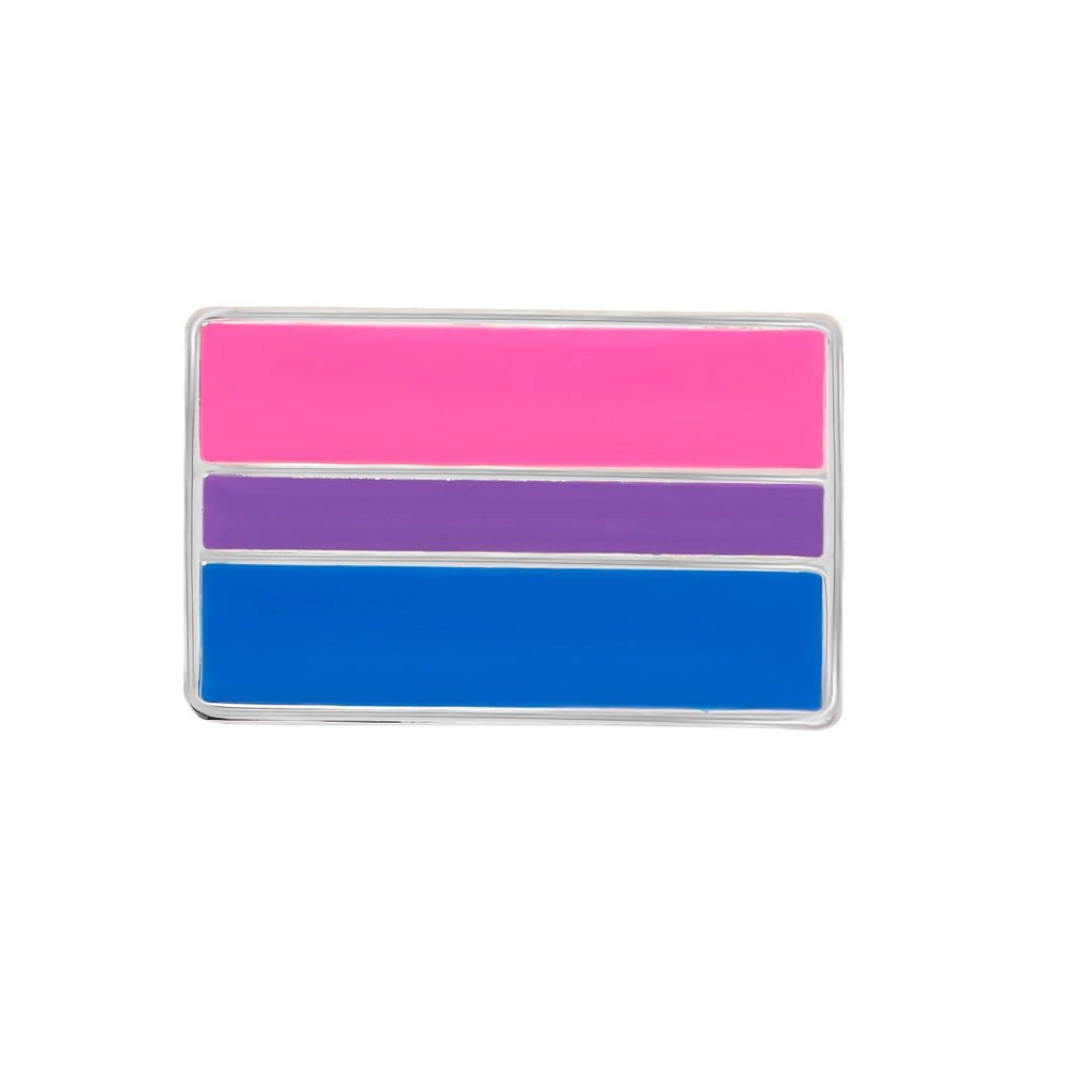 Rectangle Bisexual Pride Flag Pins by Fundraising For A Cause