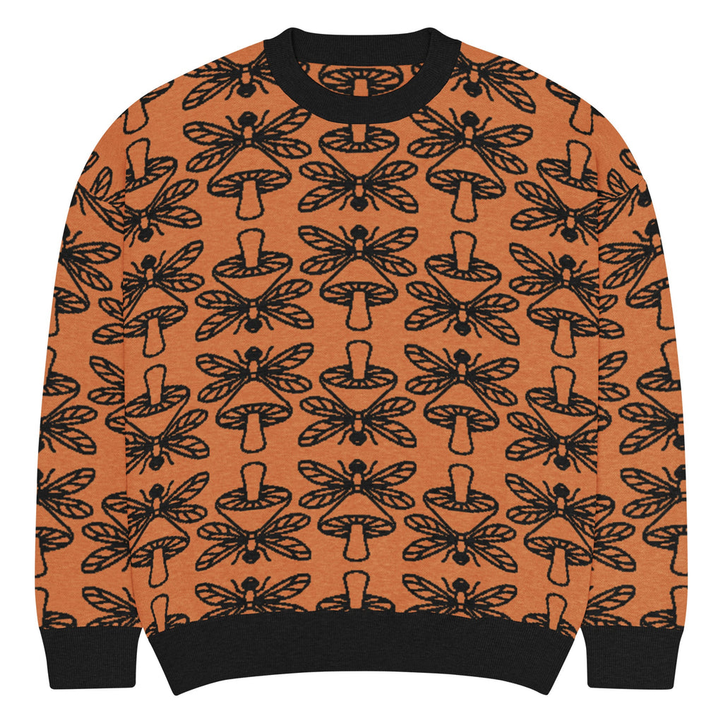 Mushmore Dragonfly Relaxed fit knitted crew neck sweater