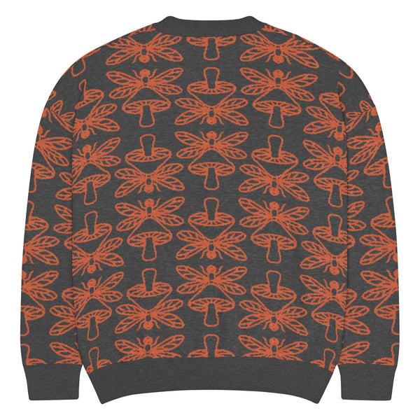 Mushmore Dragonfly Relaxed fit knitted crew neck sweater