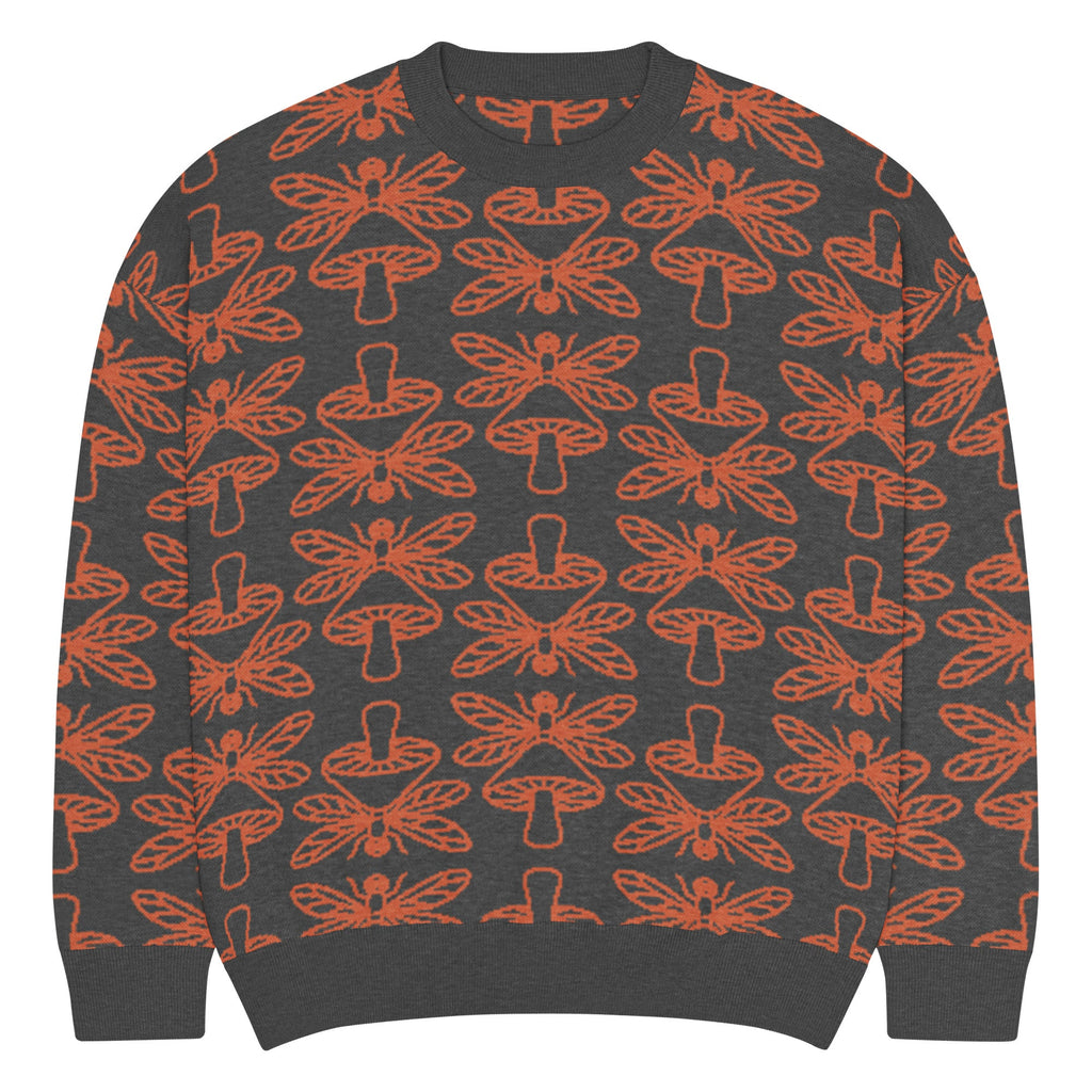 Mushmore Dragonfly Relaxed fit knitted crew neck sweater