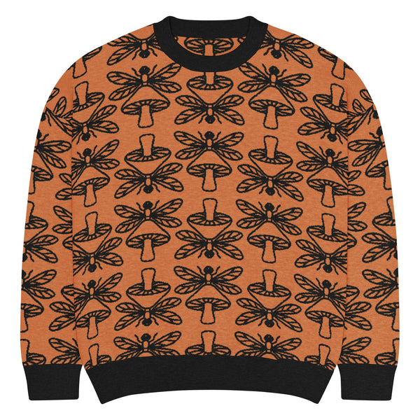 Mushmore Dragonfly Relaxed fit knitted crew neck sweater