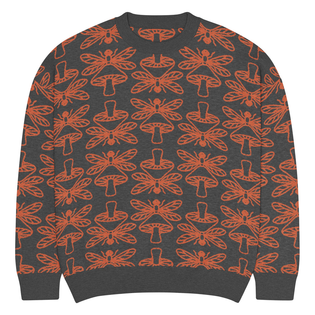 Mushmore Dragonfly Relaxed fit knitted crew neck sweater