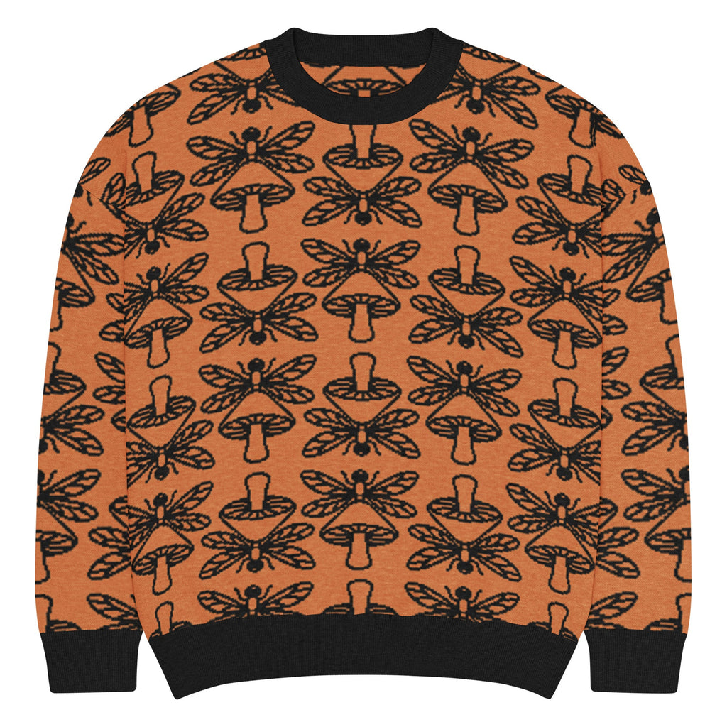 Mushmore Dragonfly Relaxed fit knitted crew neck sweater