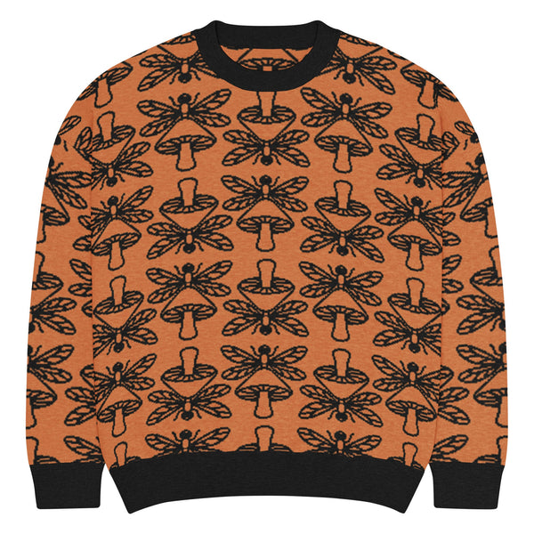 Mushmore Dragonfly Relaxed fit knitted crew neck sweater