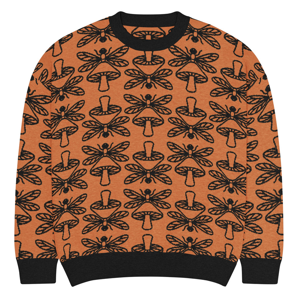 Mushmore Dragonfly Relaxed fit knitted crew neck sweater