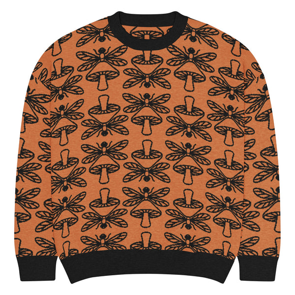 Mushmore Dragonfly Relaxed fit knitted crew neck sweater