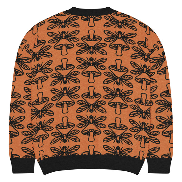 Mushmore Dragonfly Relaxed fit knitted crew neck sweater