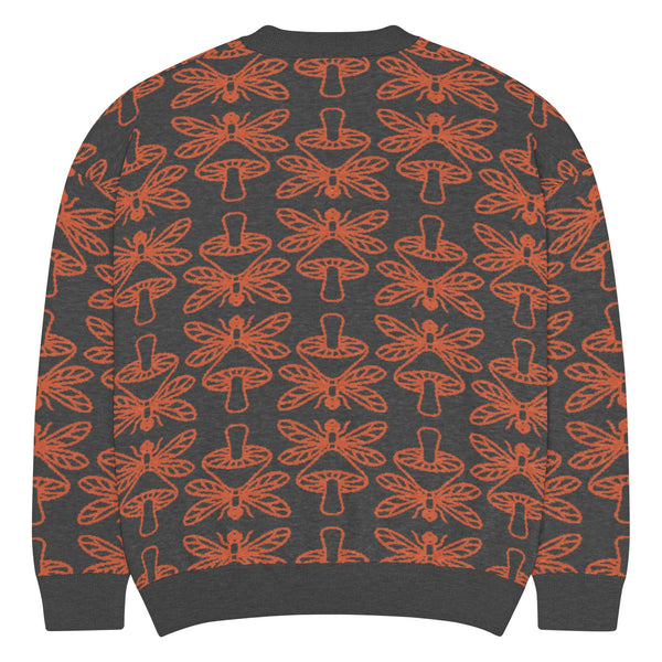 Mushmore Dragonfly Relaxed fit knitted crew neck sweater