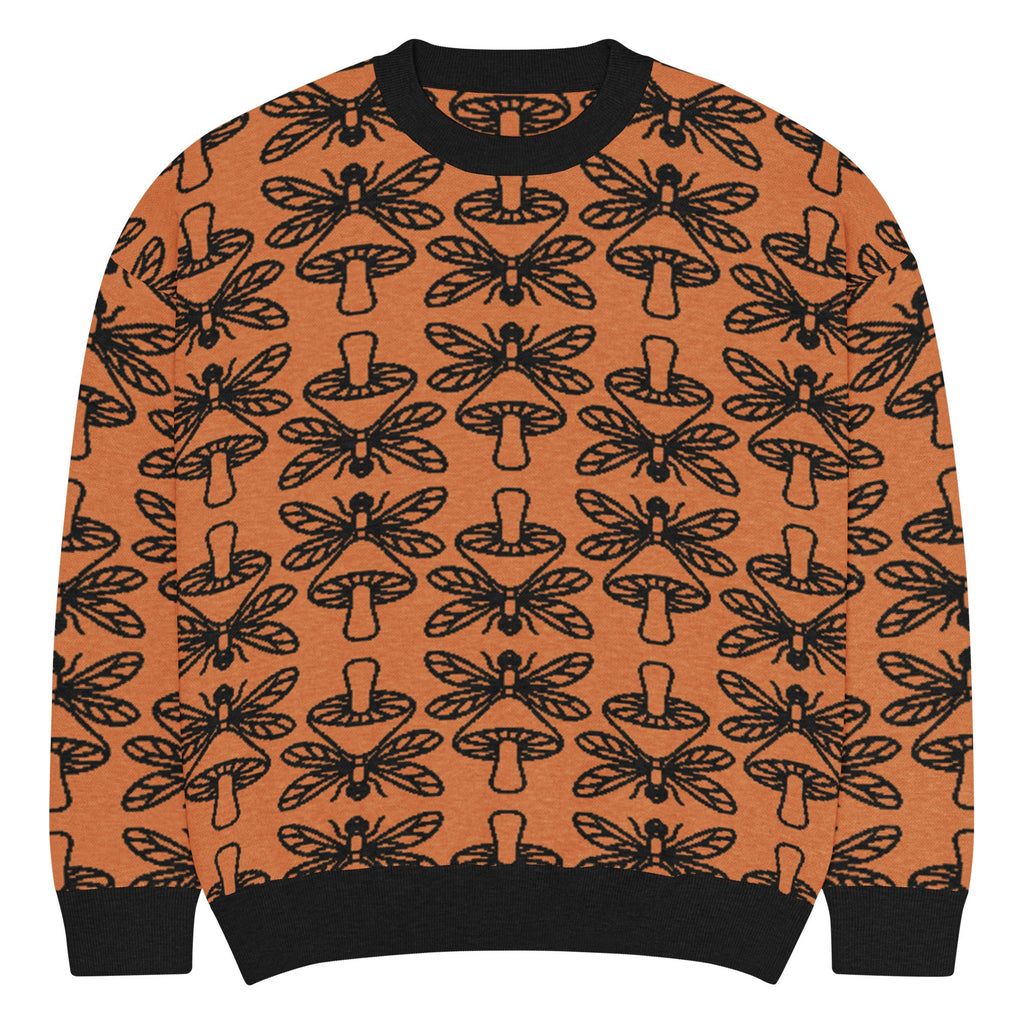 Mushmore Dragonfly Relaxed fit knitted crew neck sweater