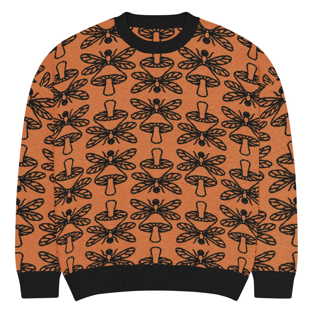 Mushmore Dragonfly Relaxed fit knitted crew neck sweater