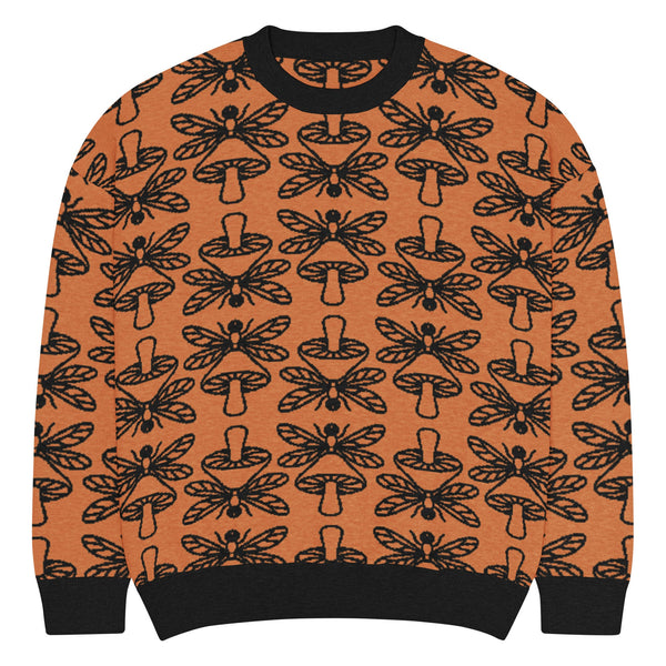 Mushmore Dragonfly Relaxed fit knitted crew neck sweater