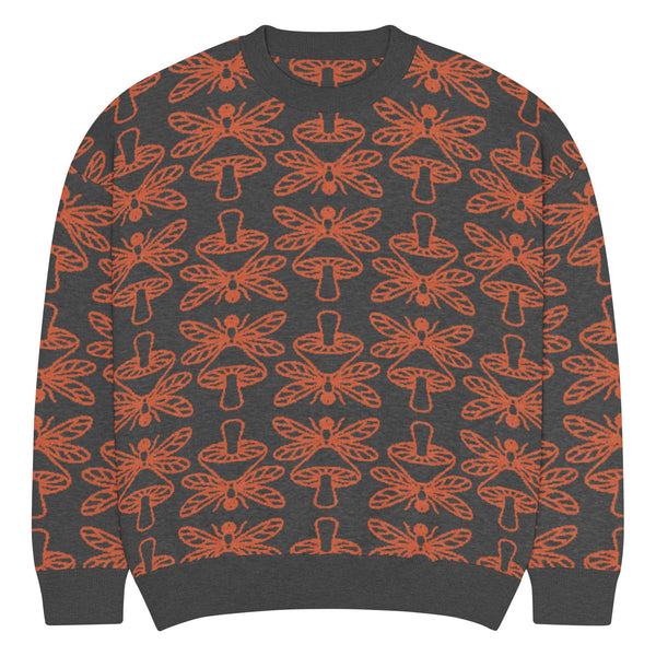 Mushmore Dragonfly Relaxed fit knitted crew neck sweater