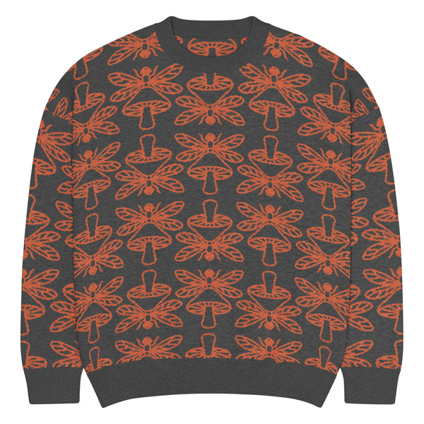 Mushmore Dragonfly Relaxed fit knitted crew neck sweater