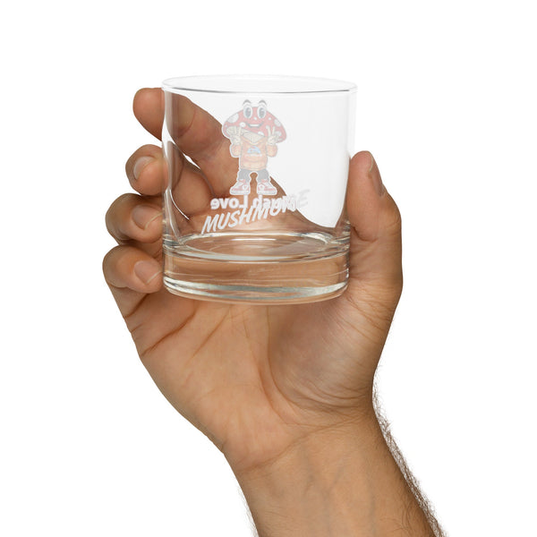 Mushmore Melvin Mushlove Rocks glass