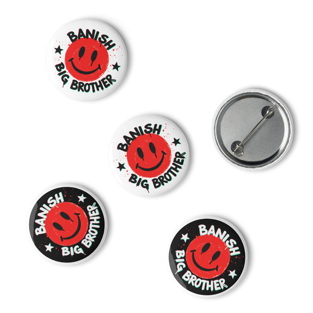 Sweet Smiley Buttons 1.25" (Set of 5)