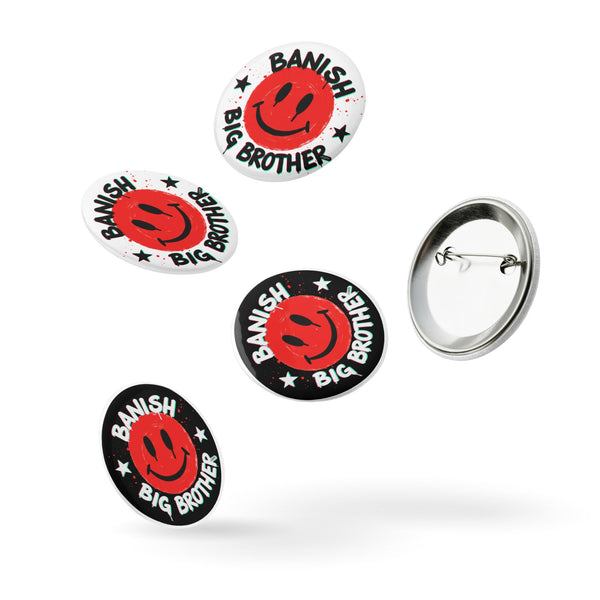 Sweet Smiley Buttons 2.25" (Set of 5)