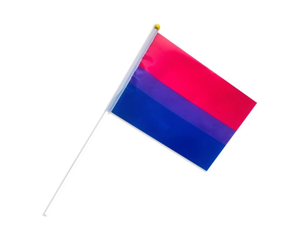 Small Bisexual Flags on a Stick by Fundraising For A Cause